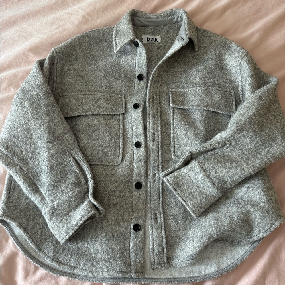 Izzue Gray Wool Blend Jacket